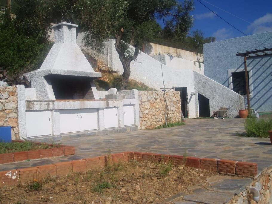 Villa With Breathtaking Views And Private Beach Agios Dimitrios  Buitenkant foto